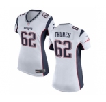 Women's Nike New England Patriots #62 Joe Thuney White NFL Jersey