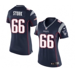Women's Nike New England Patriots #66 Bryan Stork Navy Blue Team Color NFL Jersey