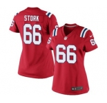 Women's Nike New England Patriots #66 Bryan Stork Red Alternate NFL Jersey
