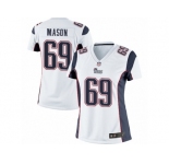 Women's Nike New England Patriots #69 Shaq Mason Limited White NFL Jersey