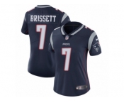 Women's Nike New England Patriots #7 Jacoby Brissett Vapor Untouchable Limited Navy Blue Team Color NFL Jersey