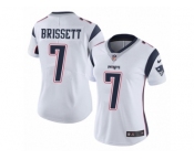 Women's Nike New England Patriots #7 Jacoby Brissett Vapor Untouchable Limited White NFL Jersey