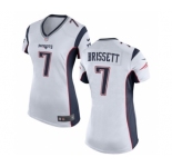 Women's Nike New England Patriots #7 Jacoby Brissett White NFL Jersey