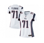 Women's Nike New England Patriots #71 Cameron Fleming Limited White NFL Jersey