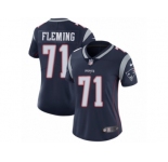 Women's Nike New England Patriots #71 Cameron Fleming Vapor Untouchable Limited Navy Blue Team Color NFL Jersey