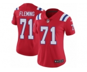 Women's Nike New England Patriots #71 Cameron Fleming Vapor Untouchable Limited Red Alternate NFL Jersey