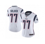 Women's Nike New England Patriots #77 Nate Solder Vapor Untouchable Limited White NFL Jersey
