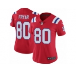 Women's Nike New England Patriots #80 Irving Fryar Vapor Untouchable Limited Red Alternate NFL Jersey