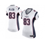Women's Nike New England Patriots #83 Dwayne Allen Limited White NFL Jersey