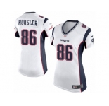 Women's Nike New England Patriots #86 Rob Housler Limited White NFL Jersey