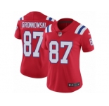 Women's Nike New England Patriots #87 Rob Gronkowski Vapor Untouchable Limited Red Alternate NFL Jersey