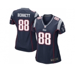 Women's Nike New England Patriots #88 Martellus Bennett Navy Blue Team Color Stitched NFL New Jersey