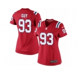 Women's Nike New England Patriots #93 Lawrence Guy Limited Red Alternate NFL Jersey