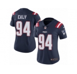 Women's Nike New England Patriots #94 Kony Ealy Limited Navy Blue Rush NFL Jersey