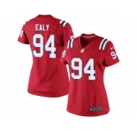 Women's Nike New England Patriots #94 Kony Ealy Limited Red Alternate NFL Jersey