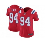 Women's Nike New England Patriots #94 Kony Ealy Vapor Untouchable Limited Red Alternate NFL Jersey