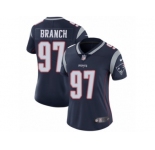 Women's Nike New England Patriots #97 Alan Branch Vapor Untouchable Limited Navy Blue Team Color NFL Jersey