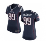 Women's Nike New England Patriots #99 Vincent Valentine Navy Blue Team Color NFL Jersey