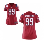 Women's Nike New England Patriots #99 Vincent Valentine Red Alternate NFL Jersey