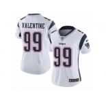 Women's Nike New England Patriots #99 Vincent Valentine Vapor Untouchable Limited White NFL Jersey