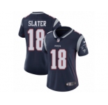 Women's Nike Patriots #18 Matt Slater Navy Blue Team Color Stitched NFL Vapor Untouchable Limited Jersey