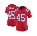 Women's Nike Patriots #45 Donald Trump Red Alternate Stitched NFL Vapor Untouchable Limited Jersey