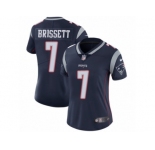 Women's Nike Patriots #7 Jacoby Brissett Navy Blue Team Color Stitched NFL Vapor Untouchable Limited Jersey