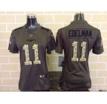 nike women nfl jerseys new england patriots #11 edelman army green[nike Limited Salute To Service]