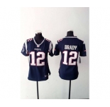 nike women nfl jerseys new england patriots #12 brady blue[2015 new nike]