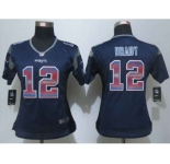 nike women nfl jerseys new england patriots #12 brady blue[Strobe Limited]