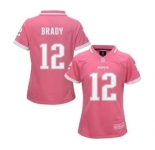 nike women nfl jerseys new england patriots #12 brady pink[nike 2015]