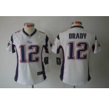 nike women nfl jerseys new england patriots #12 tom brady white[nike limited]