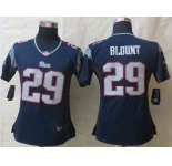 nike women nfl jerseys new england patriots #29 blount blue[nike]