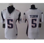 nike women nfl jerseys new england patriots #5 tebow white[nike]
