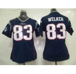 nike women nfl jerseys new england patriots #83 welker blue[nike]