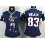 nike women nfl jerseys new england patriots #83 welker blue[portrait fashion]
