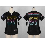 nike women nfl jerseys new england patriots #87 gronkowski black[nike fashion]