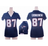 nike women nfl jerseys new england patriots #87 gronkowski blue[draft him ii top]