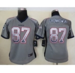 nike women nfl jerseys new england patriots #87 gronkowski grey[Elite drift fashion]