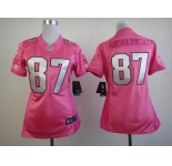 nike women nfl jerseys new england patriots #87 gronkowski pink[nike love's]