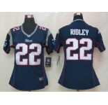 nike womens nfl jerseys new england patriots #22 stevan ridley blue[nike]