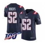 Youth New England Patriots #52 Elandon Roberts Limited Navy Blue Rush Vapor Untouchable 100th Season Football Jersey