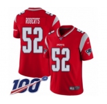 Youth New England Patriots #52 Elandon Roberts Limited Red Inverted Legend 100th Season Football Jersey