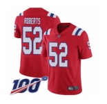 Youth New England Patriots #52 Elandon Roberts Red Alternate Vapor Untouchable Limited Player 100th Season Football Jersey