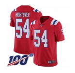 Youth New England Patriots #54 Dont'a Hightower Red Alternate Vapor Untouchable Limited Player 100th Season Football Jersey