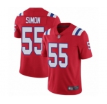Youth New England Patriots #55 John Simon Red Alternate Vapor Untouchable Limited Player Football Jersey