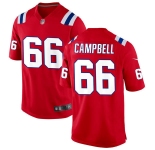 Youth New England Patriots #66 Will Campbell Nike Red Alternate Vapor Limited Jersey