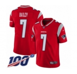 Youth New England Patriots #7 Jake Bailey Limited Red Inverted Legend 100th Season Football Jersey