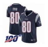 Youth New England Patriots #80 Irving Fryar Navy Blue Team Color Vapor Untouchable Limited Player 100th Season Football Jersey