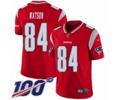 Youth New England Patriots #84 Benjamin Watson Limited Red Inverted Legend 100th Season Football Jersey